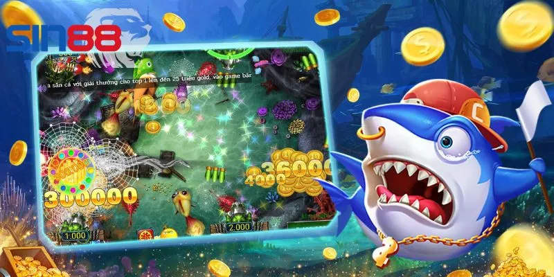 Giao diện game bắn cá nổi bật, thiết kế đẹp mắt, chân thực