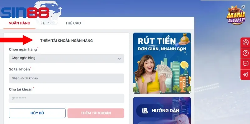Nhà cái hỗ trợ rút tiền đơn giản