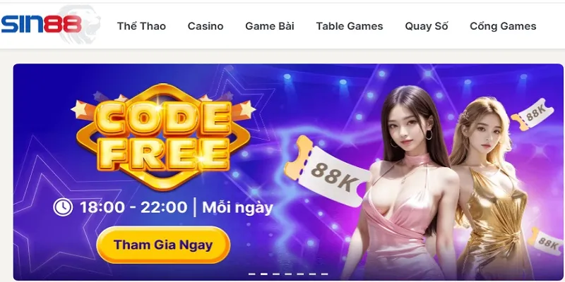 Nhà cái Sin88 chinh phục đông đảo người chơi tham gia